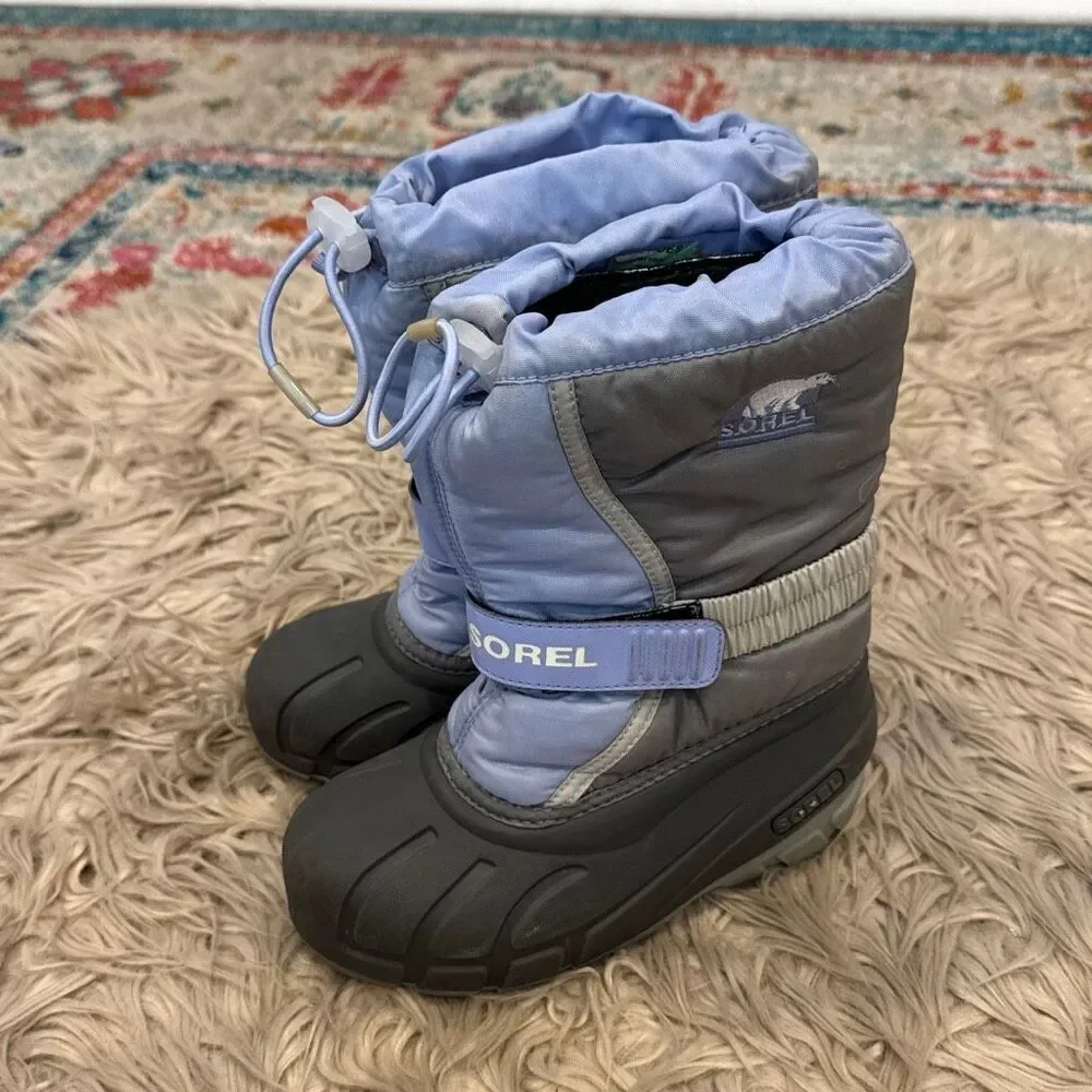 Sorel kids waterproof flurry snow boots size 13